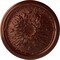 Ekena Millwork Luton Ceiling Medallion (Fits Canopies up to 1 1/8"), Hand-Painted Antique Copper, 15 3/4"OD x 5/8"P CM16LUACS - alternate 1